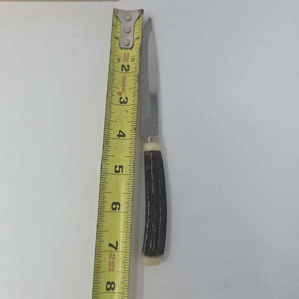 Vintage Set of 6 Hollow‎ Ground Stainless Steel Steak Knives From JAPAN
